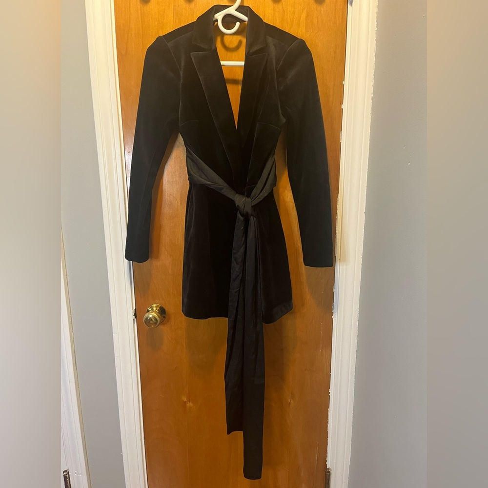 Express Velvet Romper Blazer Dress NWT